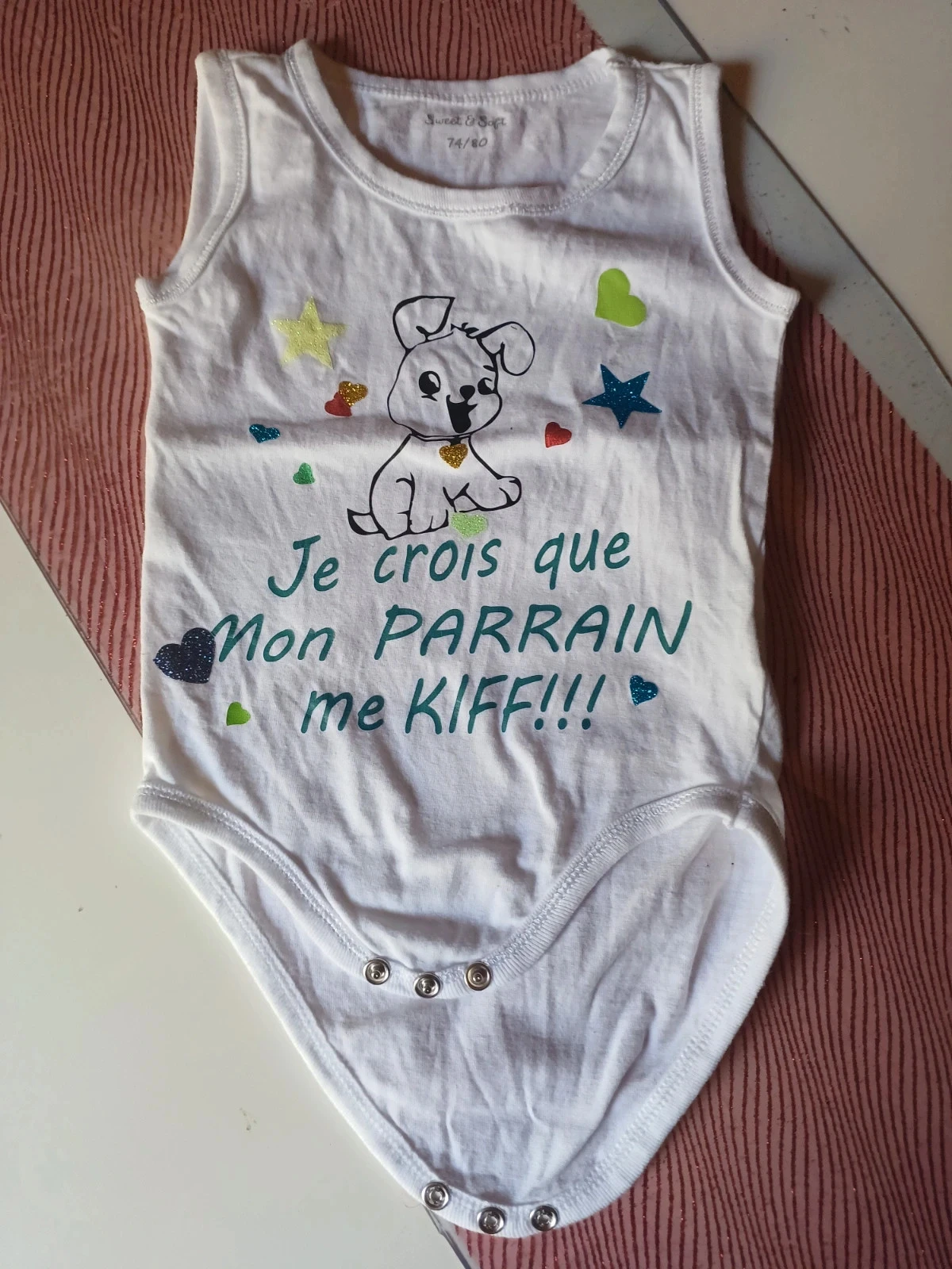 Body coton fantaisie 9 / 12 mois